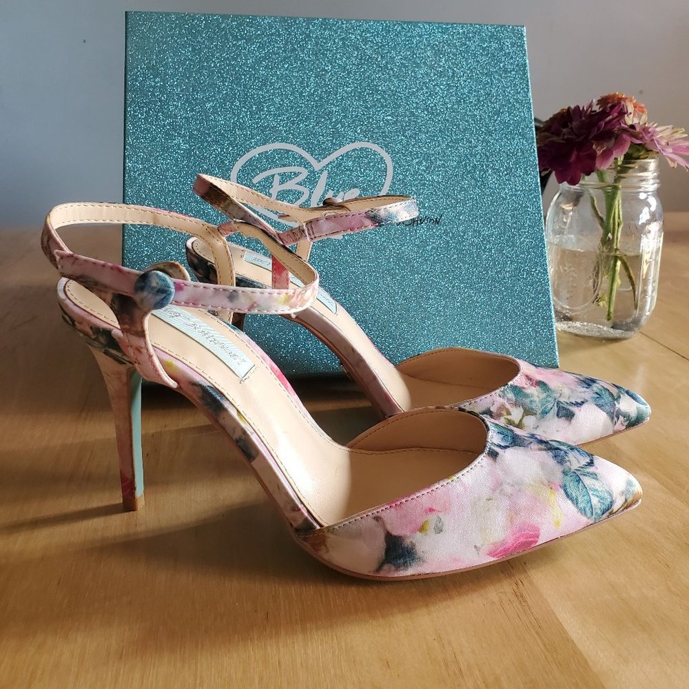 Betsey Johnson floral heels